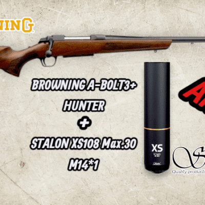 Browning A-Bolt 3 Hunter + Stalon XS108 MAX hangtompító