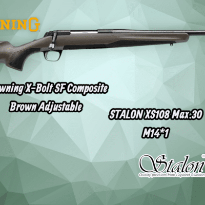 Browning X-Bolt SF Composite golyós puska + Stalon XS108 MAX hangtompító