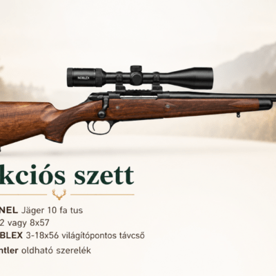 Aciós szett! HAENEL Jager 10 +távcső+szerelék